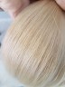 Волосы блонд в срезе для наращивания 50см #60