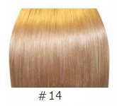 Светло-русые волосы люкс в срезе  для наращивания 60см #14
